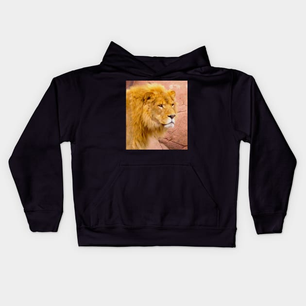 I Am Lion Hear Me Roar Kids Hoodie by ninasilver